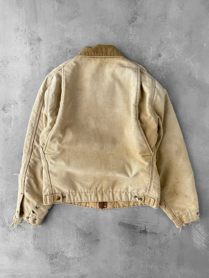 Distressed Carhartt Detroit Jacket 80's - Small