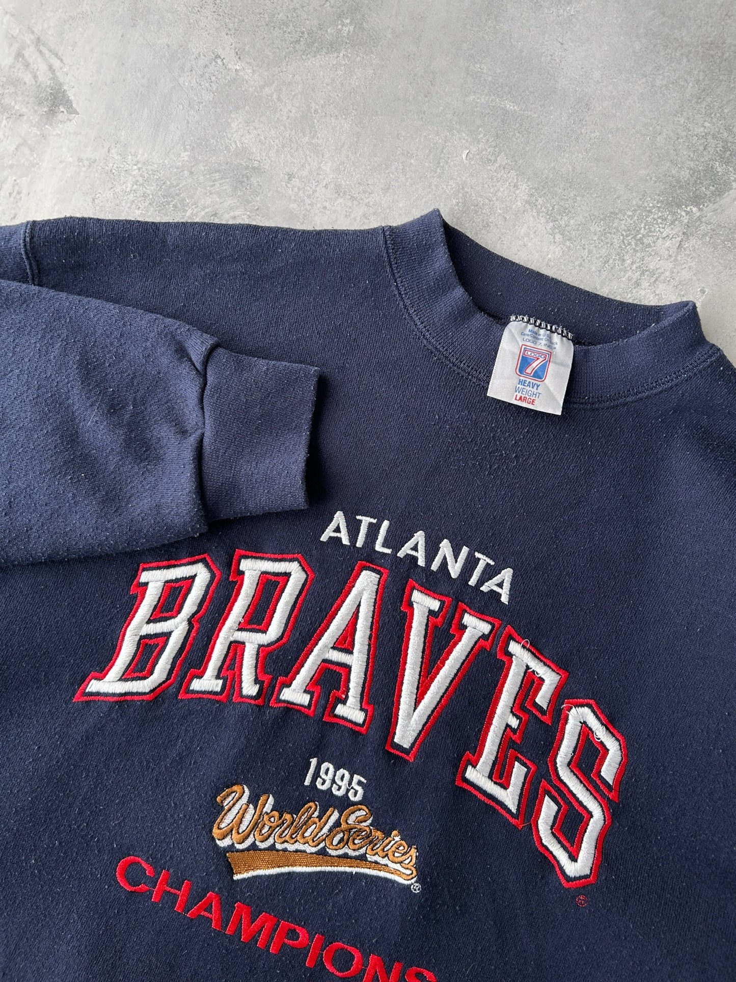 Atlanta Braves World Series Sweatshirt '95 - Medium