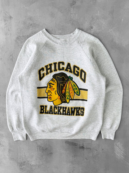 Chicago Blackhawks Sweatshirt 80's - Medium