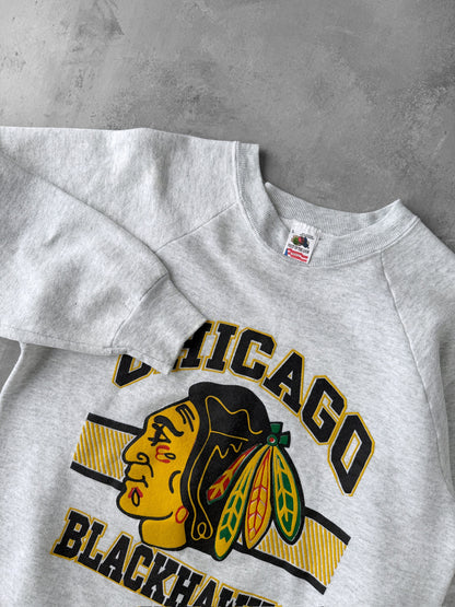 Chicago Blackhawks Sweatshirt 80's - Medium