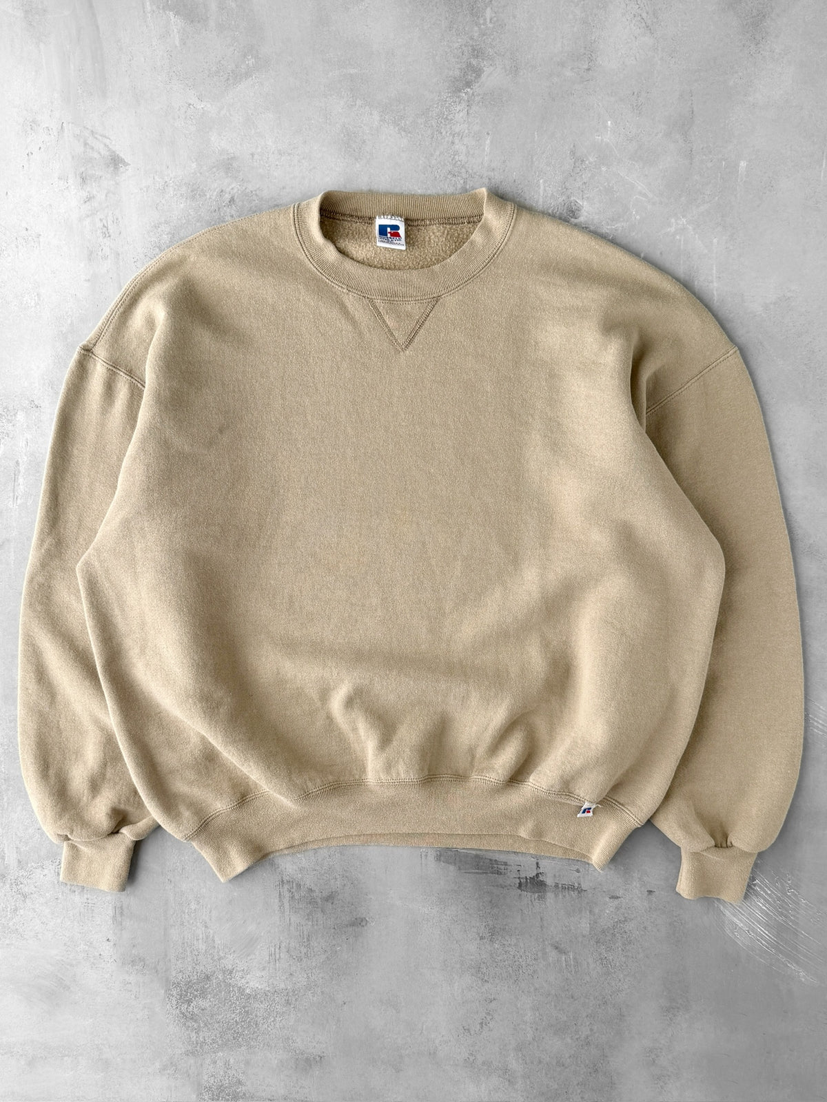 Tan Russell Athletic Sweatshirt 90's - XXL