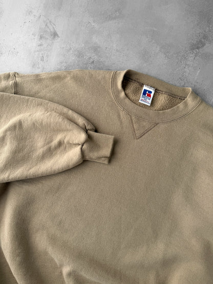 Tan Russell Athletic Sweatshirt 90's - XXL