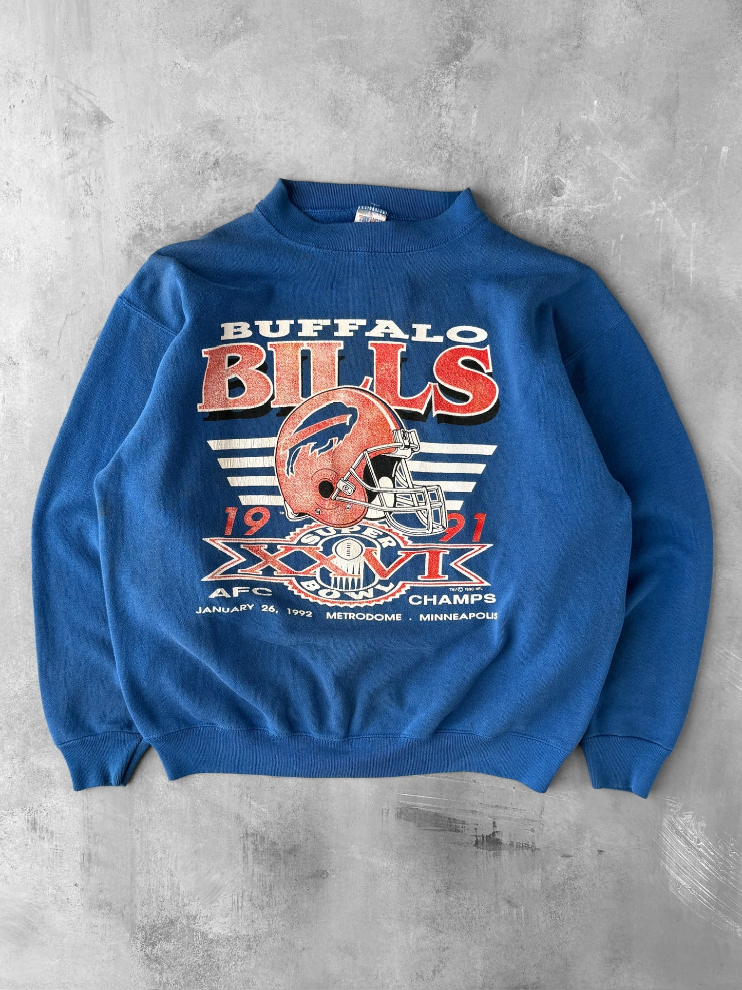 Buffalo Bills AFC Champions Sweatshirt '91 - Large