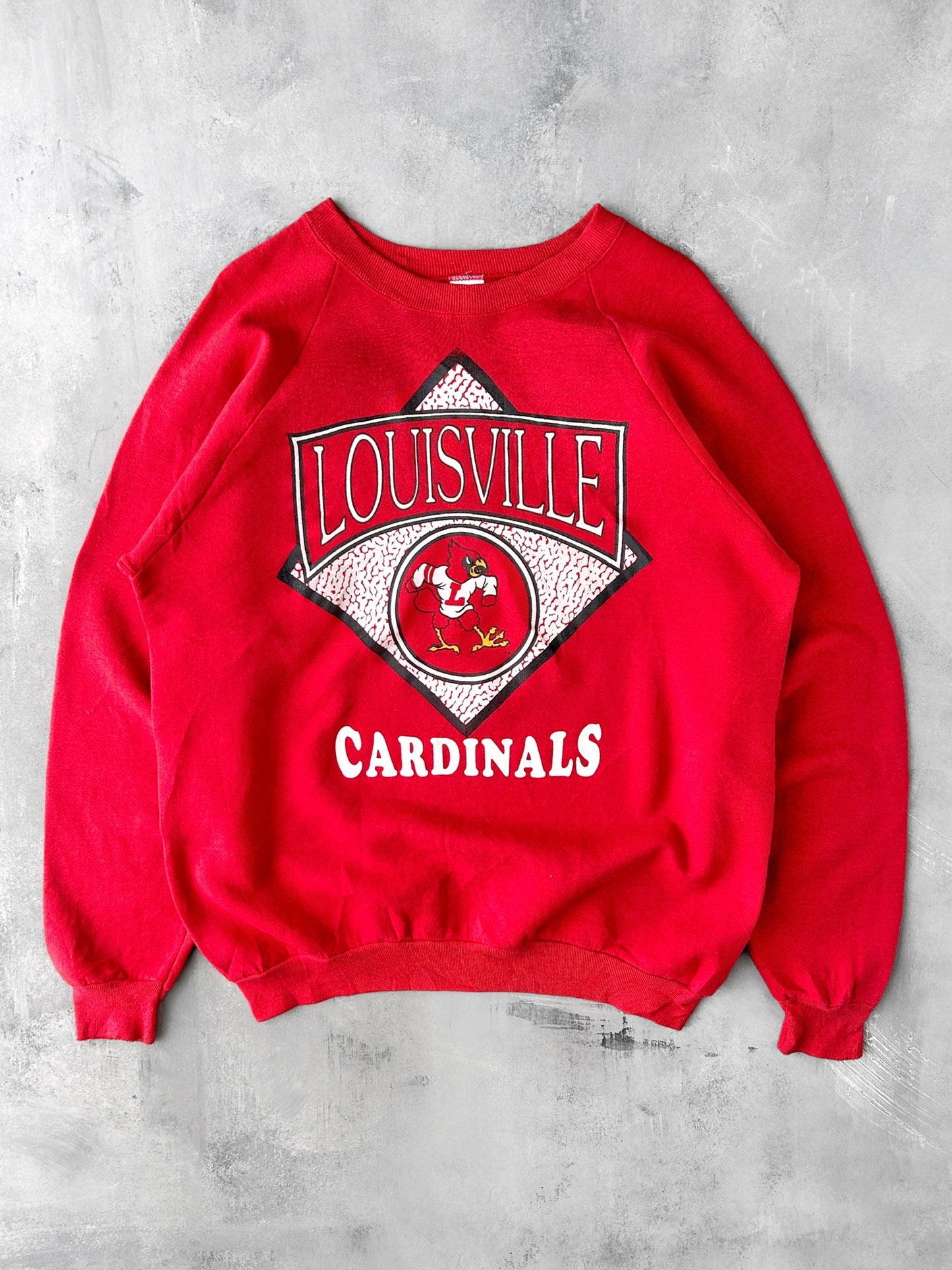 Louisville Cardinals Sweatshirt 90's - Large