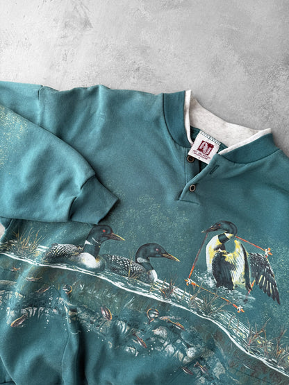 Loon Wraparound Sweatshirt 90's - Large