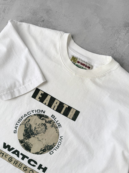 Earth Watch T-Shirt Y2K - Large