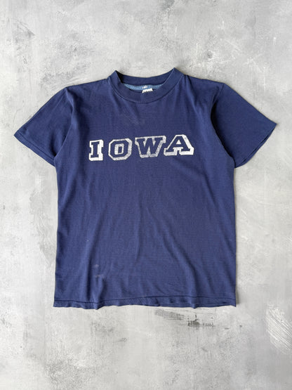 Iowa Block Letter T-Shirt 80's - Small