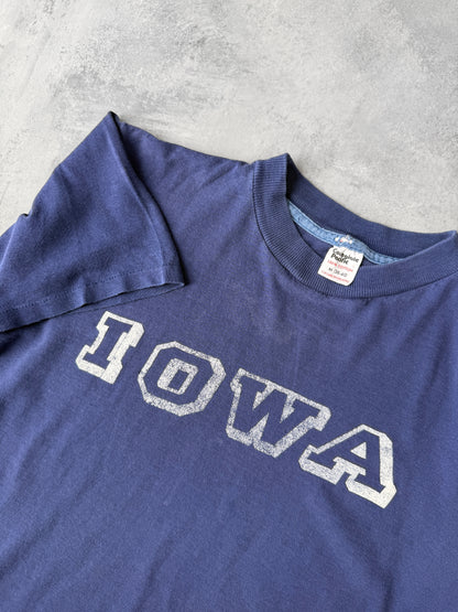 Iowa Block Letter T-Shirt 80's - Small