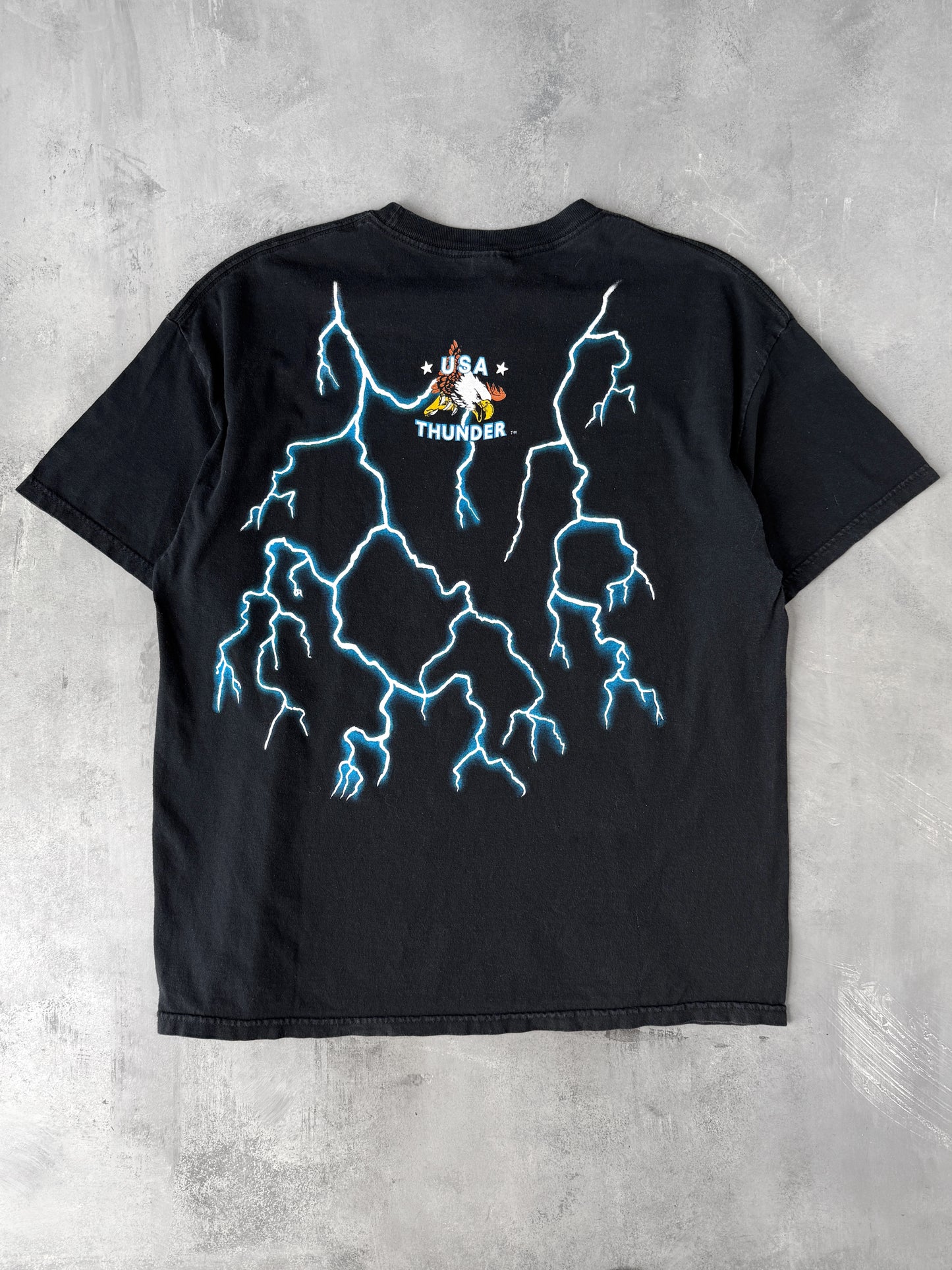USA Thunder Wolf T-Shirt Y2K - XL