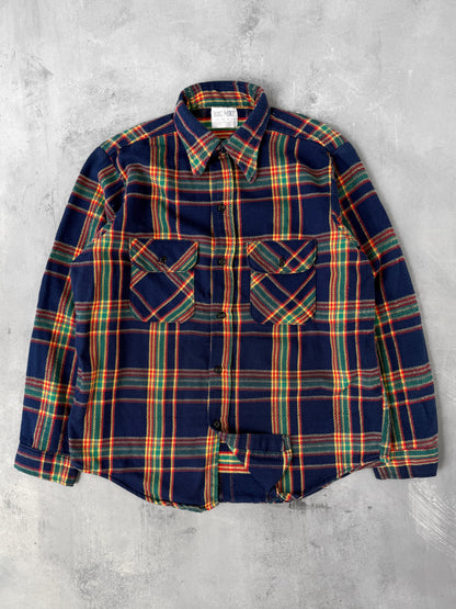 Plaid Work Shirt 80's - Medium
