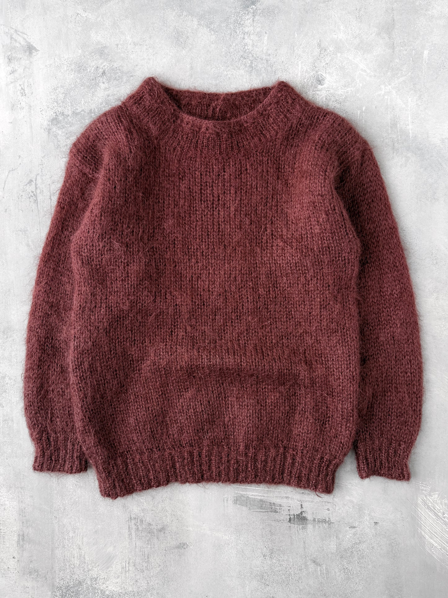 Mohair Blend Maroon Sweater 90's - Medium / Large