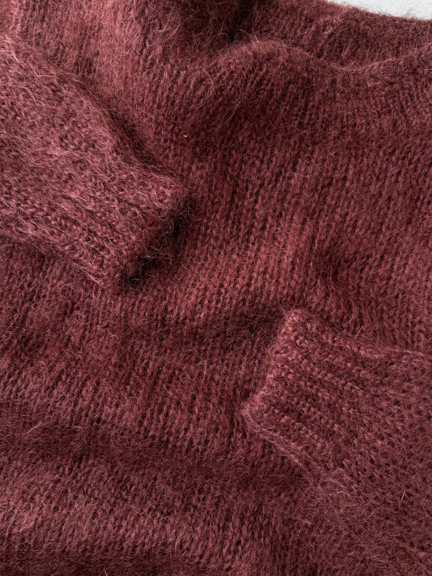 Mohair Blend Maroon Sweater 90's - Medium / Large