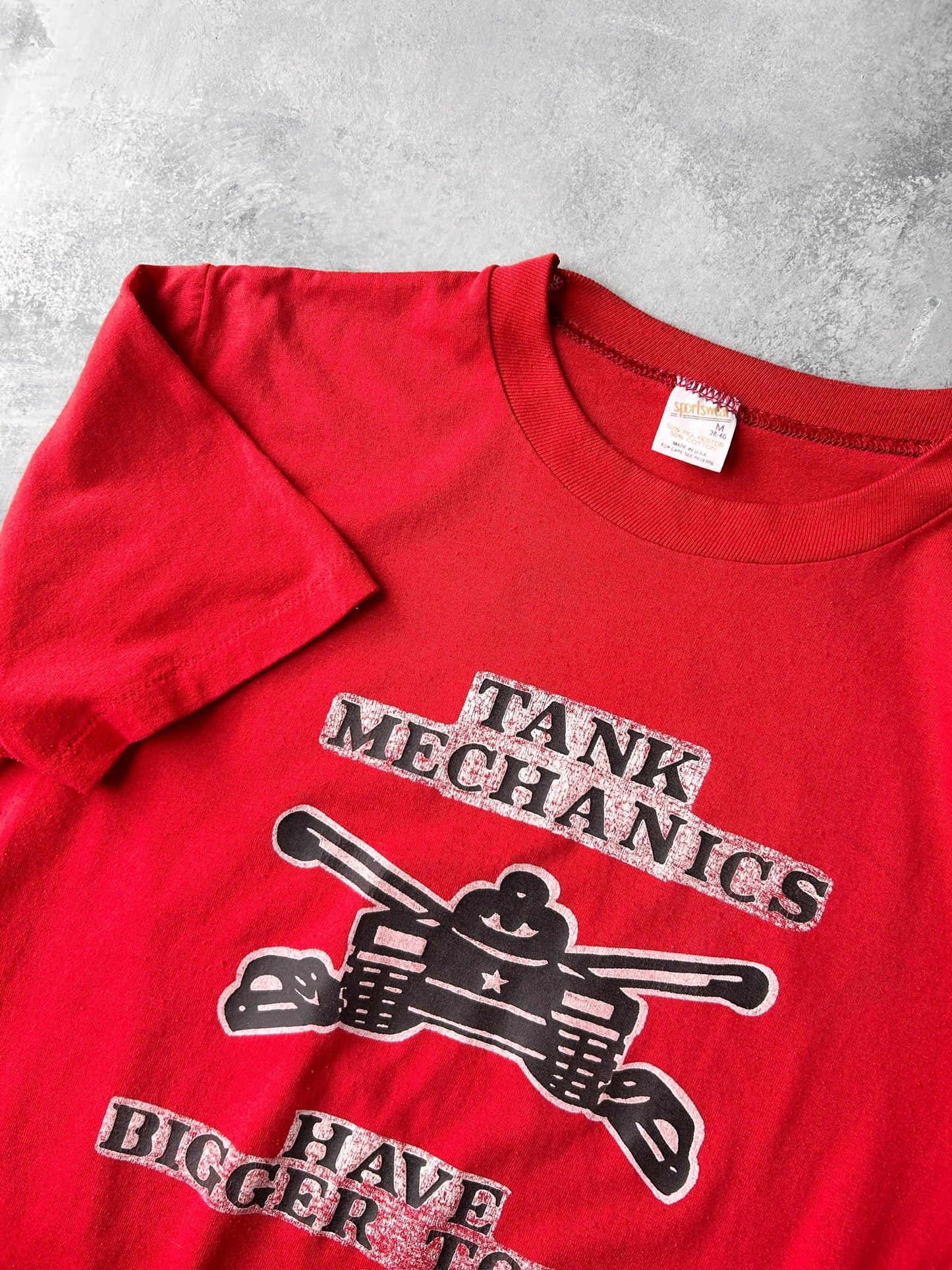 Tank Mechanics Cheeky T-Shirt 80's - Small