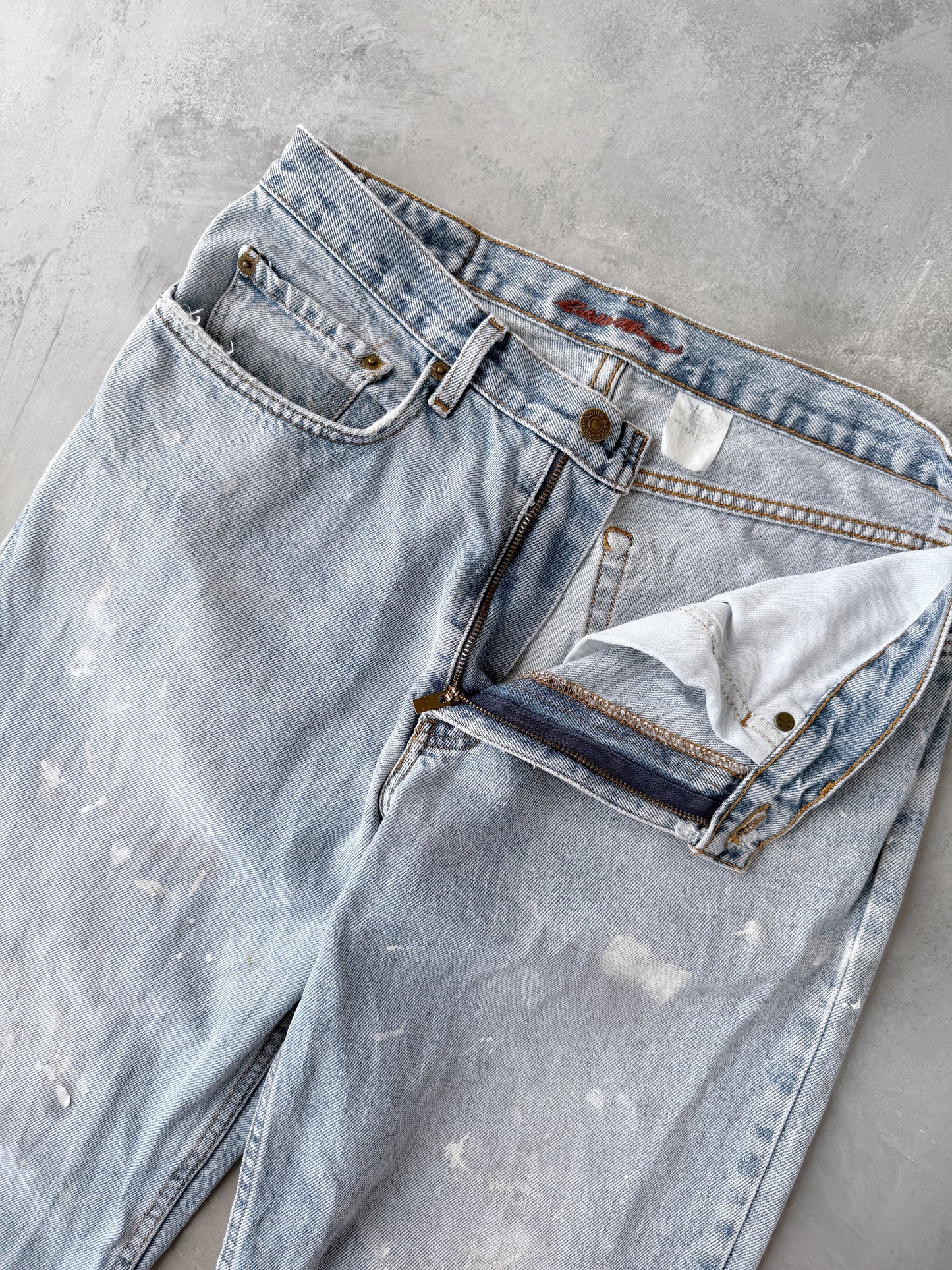 Light Wash Distressed Eddie Bauer Jeans 00's - 31x29