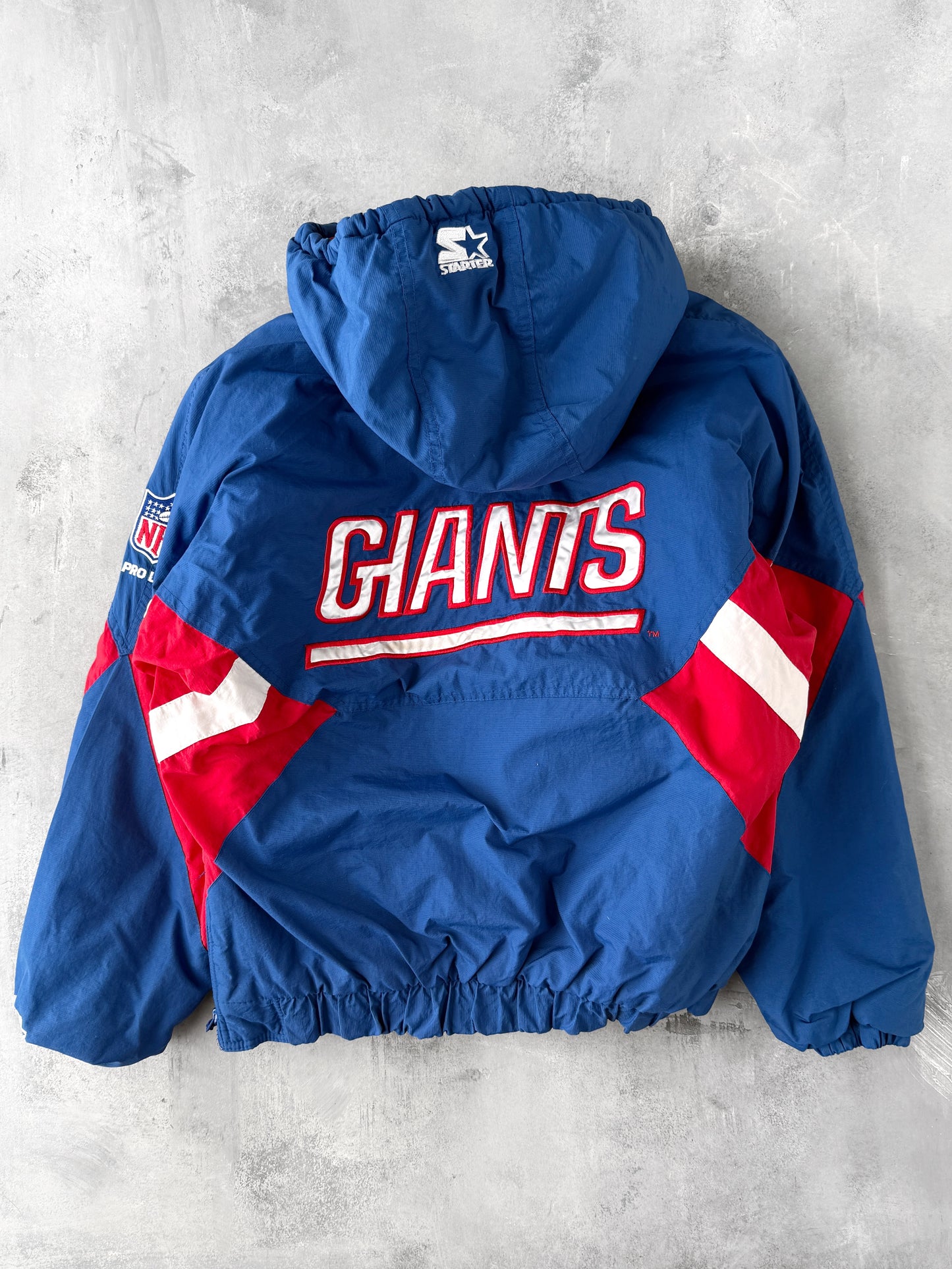 New York Giants Starter Puffer Pullover Coat 90's - Medium