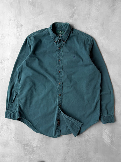 Faded Teal Oxford Shirt 90's - Large Tall