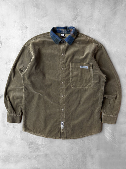 No Fear Corduroy Shirt Jacket 90's - Large