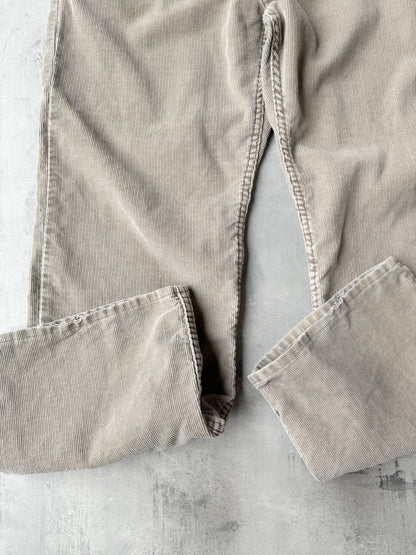 Boot Cut Corduroy Pants Y2K - 35x30
