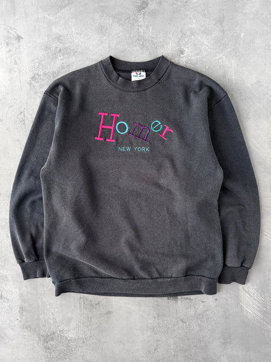 Homer, NY Sweatshirt 90's - Medium