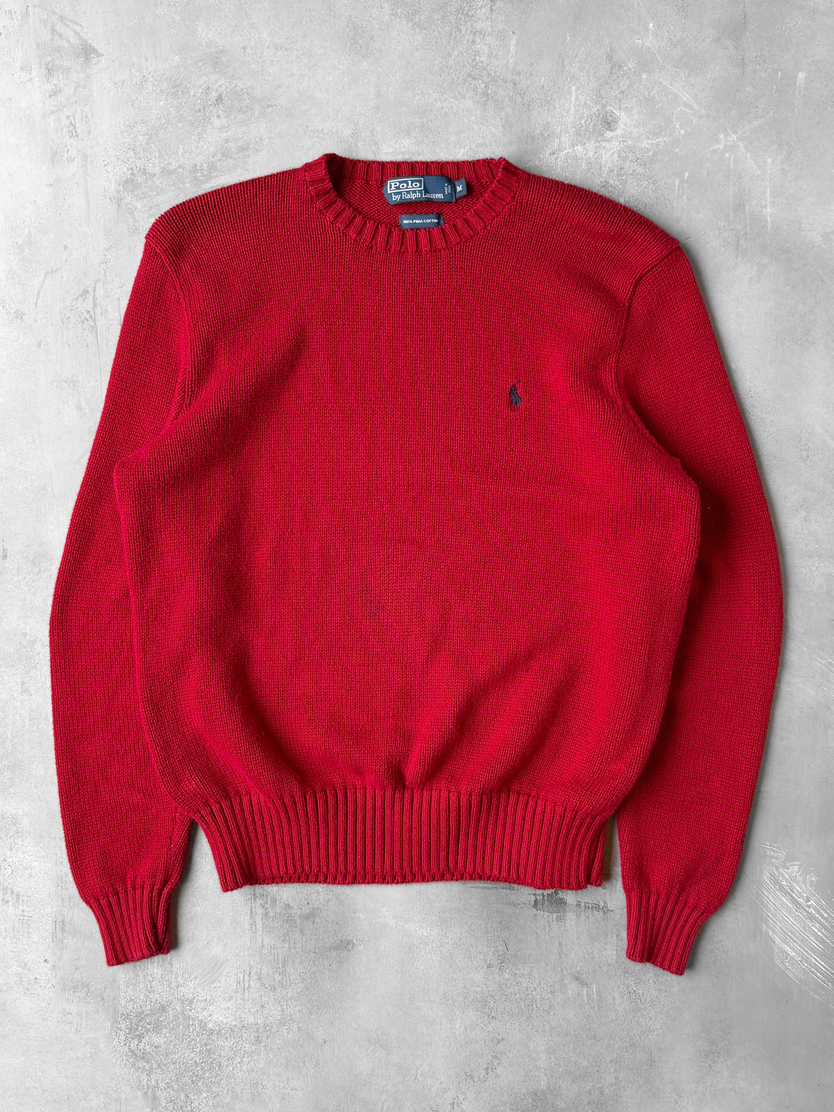 Polo Ralph Lauren Pima Cotton Sweater 90's - Medium
