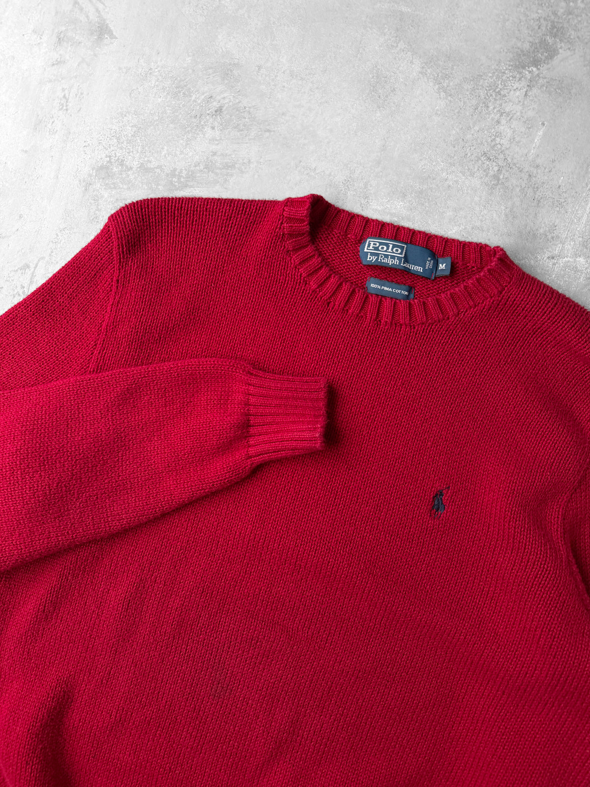 Polo Ralph Lauren Pima Cotton Sweater 90's - Medium