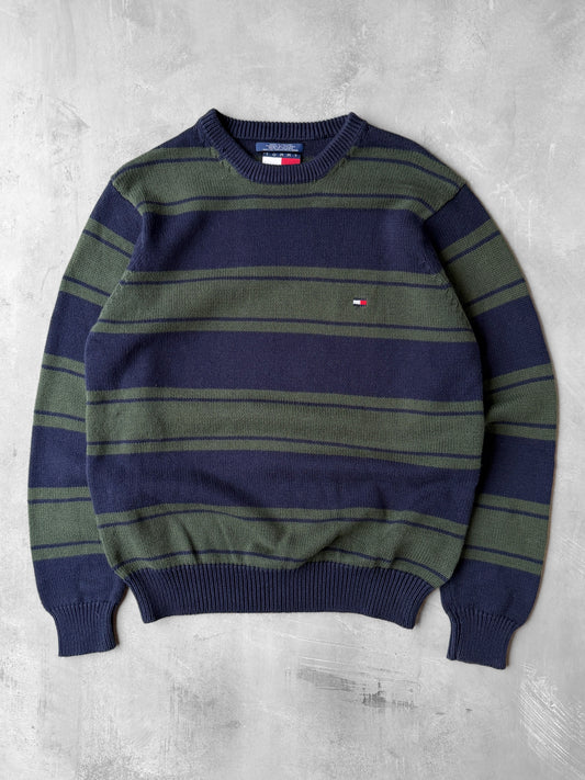 Tommy Hilfiger Striped Sweater 90's - Medium