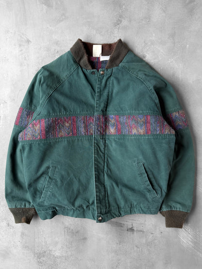 Blanket-Lined Workwear Bomber Coat 90's - XL