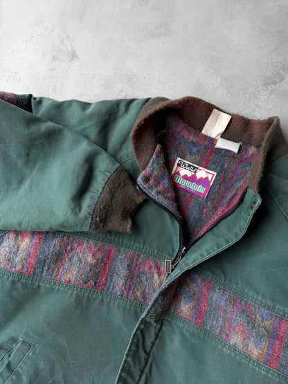 Blanket-Lined Workwear Bomber Coat 90's - XL