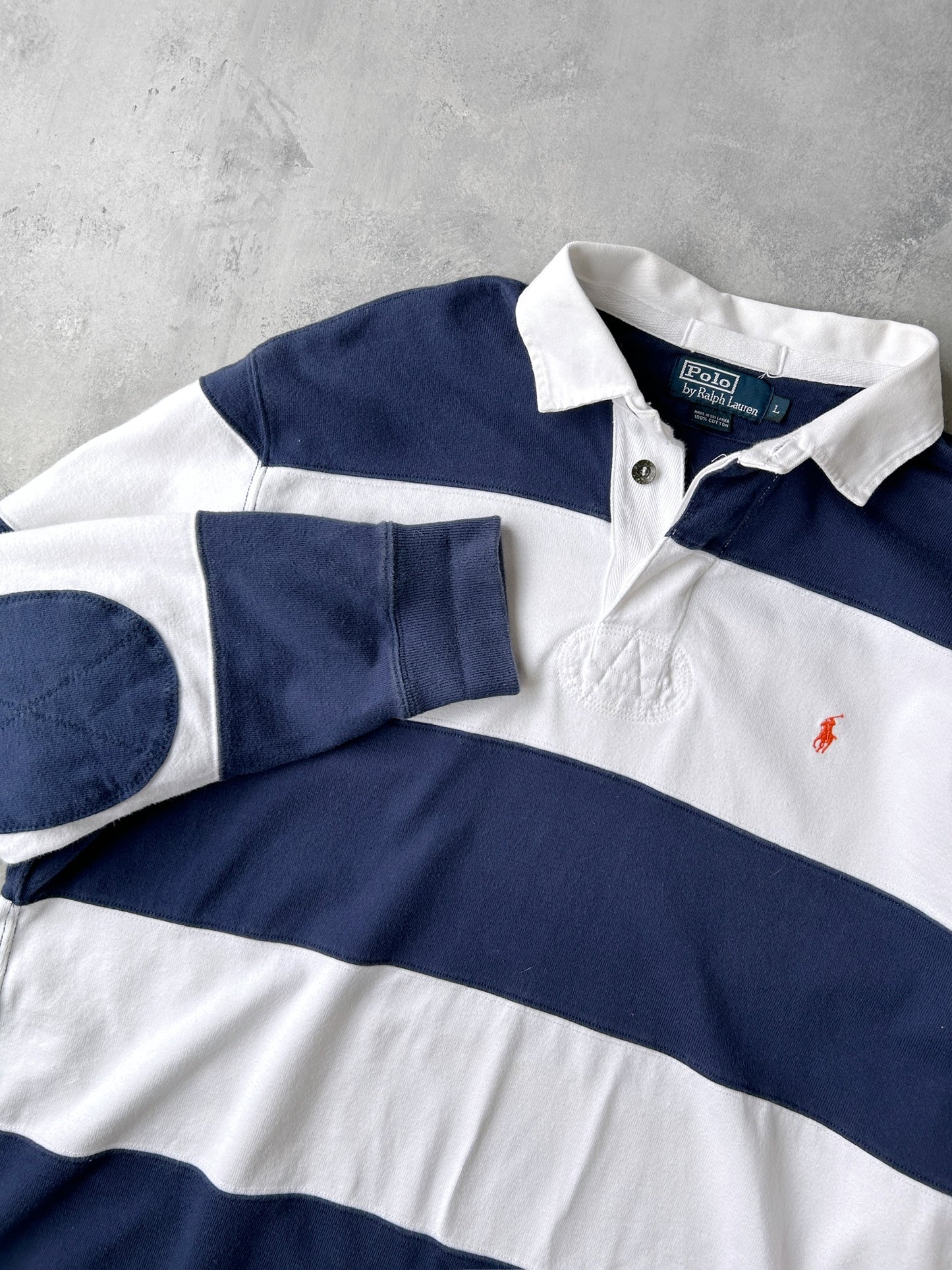 Polo Ralph Lauren Rugby Shirt 90's - Large