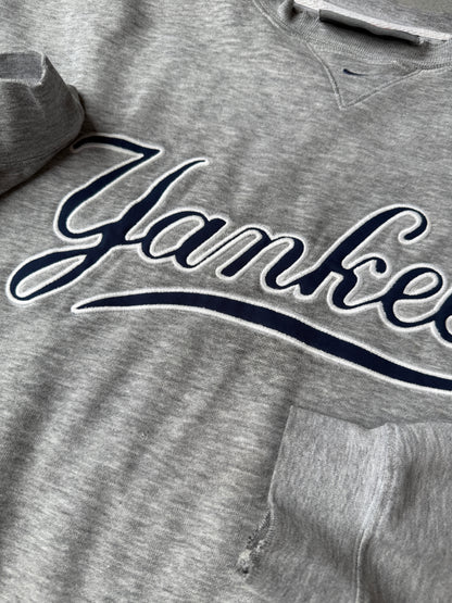 Distressed Nike New York Yankees Sweatshirt Y2K - XL