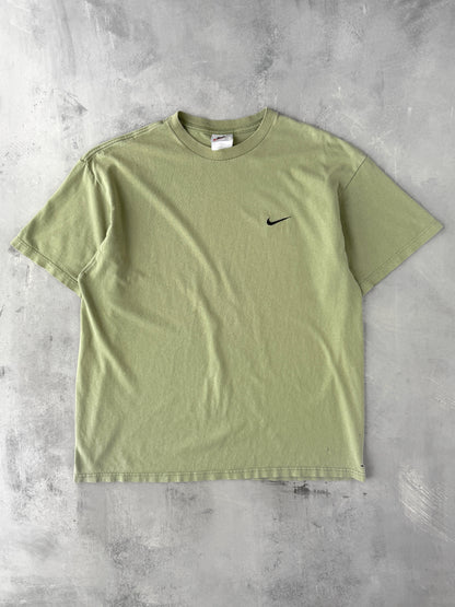 Olive Green Nike Essential T-Shirt 90's - Large / XL