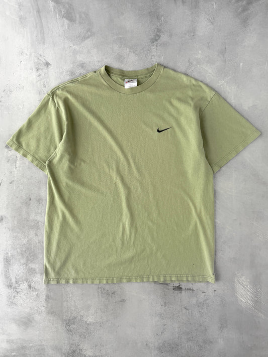 Olive Green Nike Essential T-Shirt 90's - Large / XL