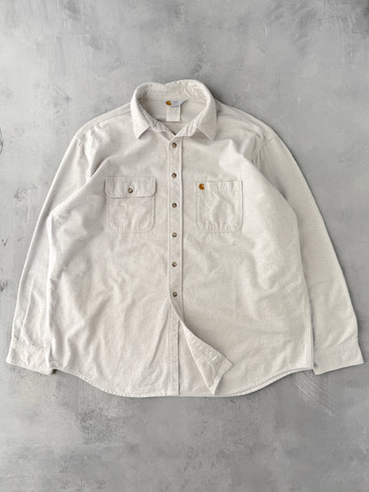 Carhartt Solid Flannel Shirt 90's - XXL