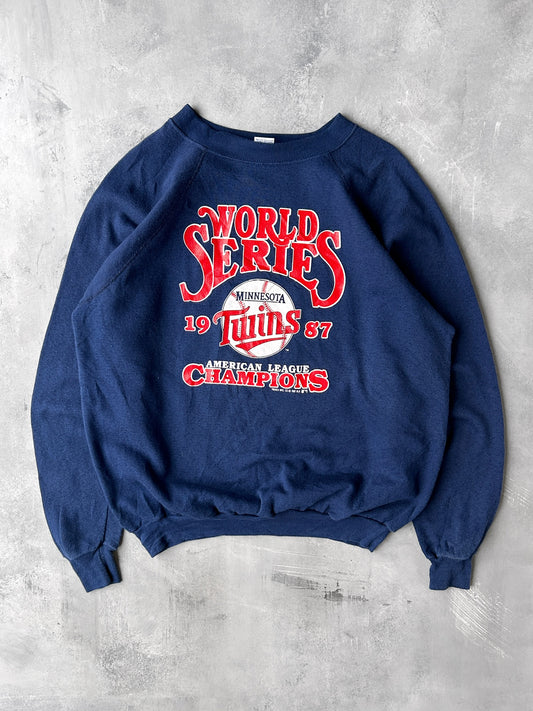 Minnesota Twins Sweatshirt '87 - Large