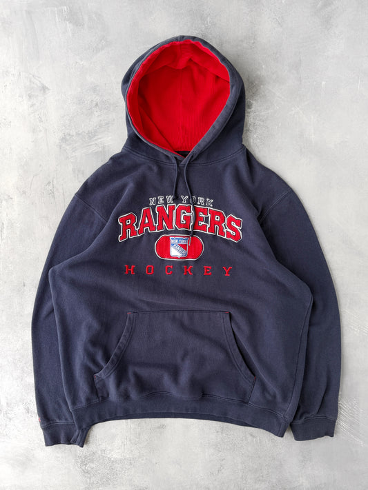 New York Rangers Hoodie 00's - Large