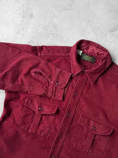 Dark Red Chamois Shirt 90's - Large