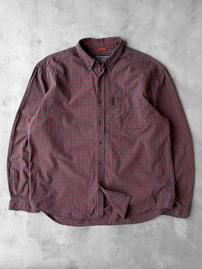 Plaid Oxford Shirt Y2K - Large