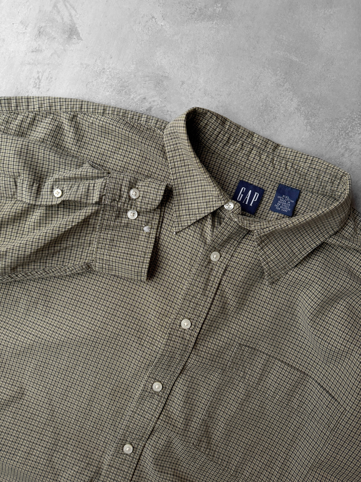 GAP Plaid Collared Shirt Y2K - XXL