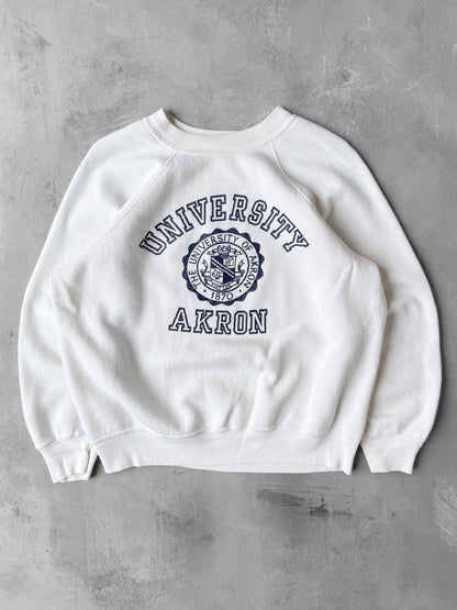 University of Akron Sweatshirt 80's - Medium
