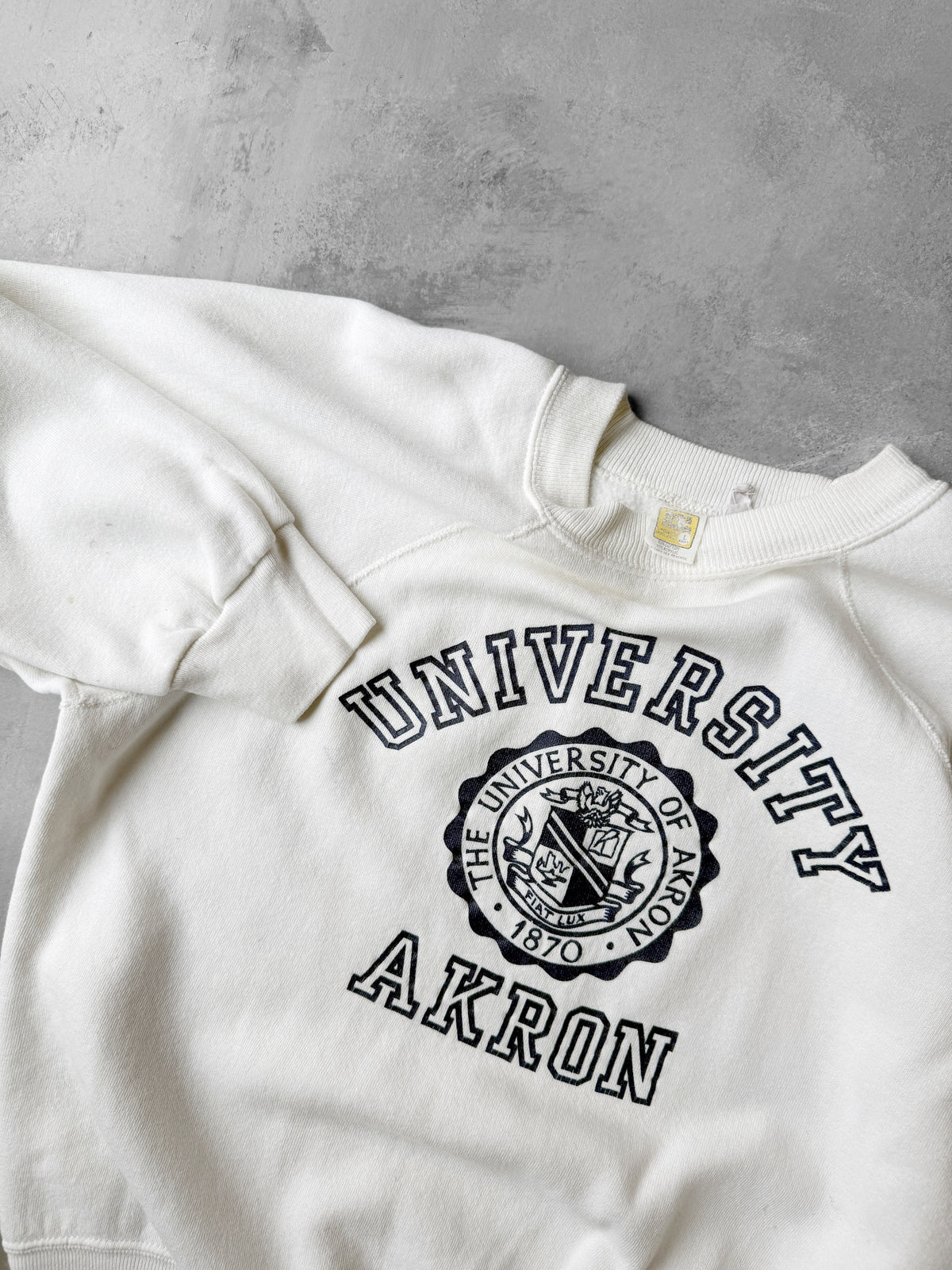 University of Akron Sweatshirt 80's - Medium