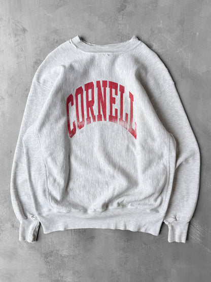 Distressed Cornell University Sweatshirt 90's - XXL