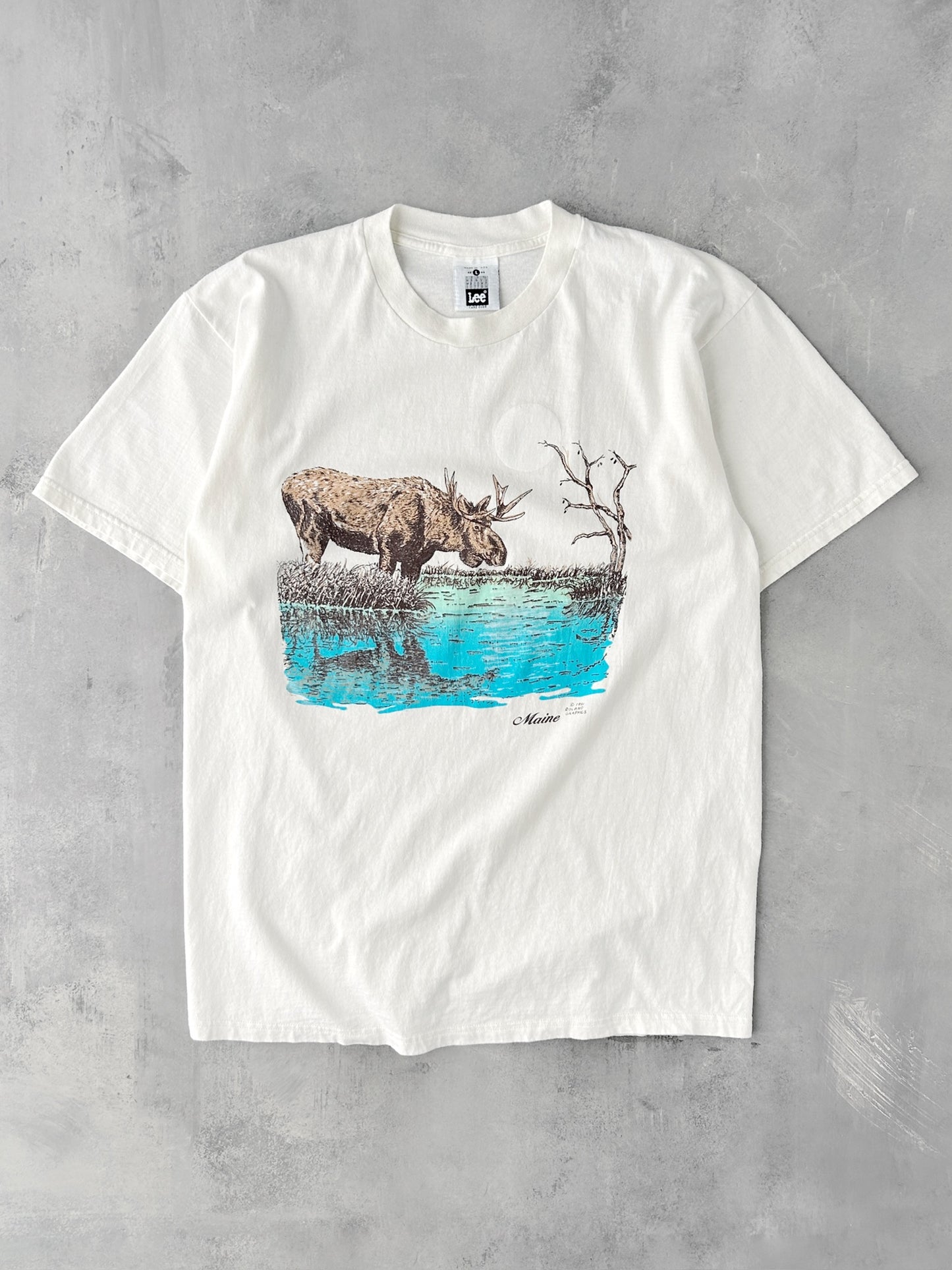 Maine Moose T-Shirt '91 - Large