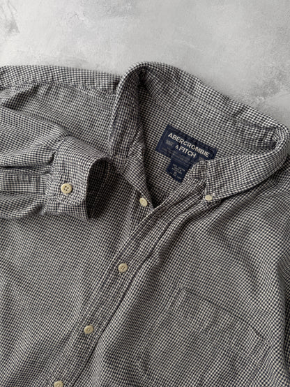 Houndstooth Flannel Shirt Y2K - XL