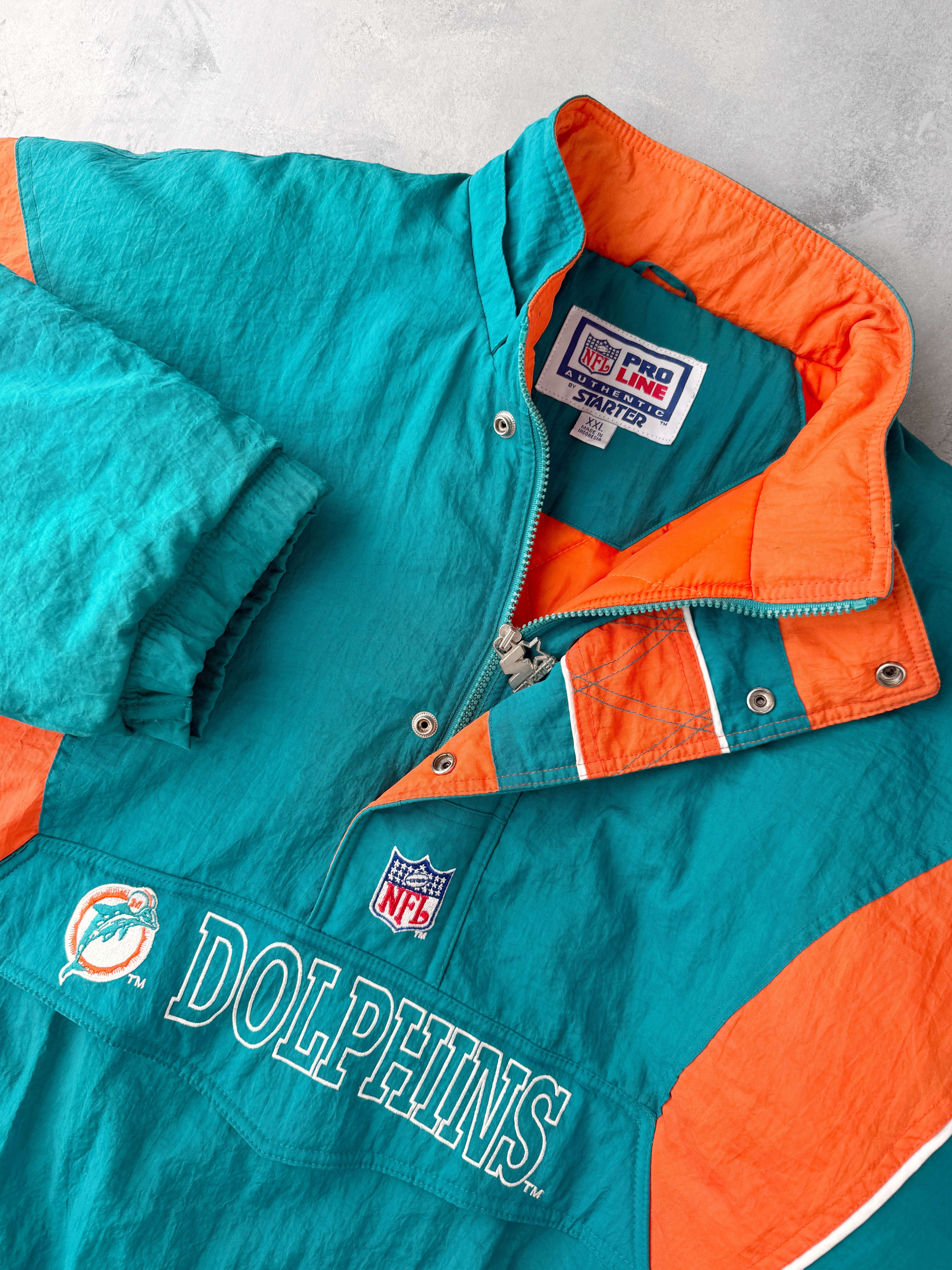 Miami Dolphins Puffer Coat 90's - XXL – Lot 1 Vintage