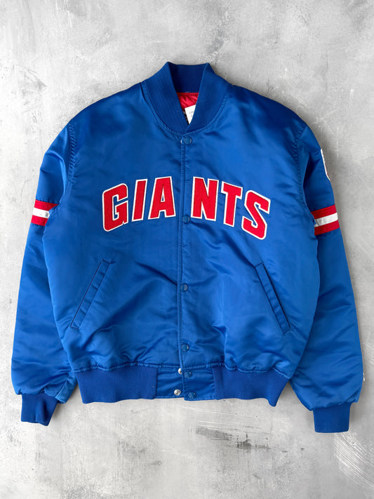 New York Giants Satin Bomber Jacket 90's - Medium