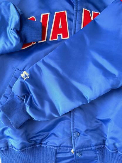 New York Giants Satin Bomber Jacket 90's - Medium