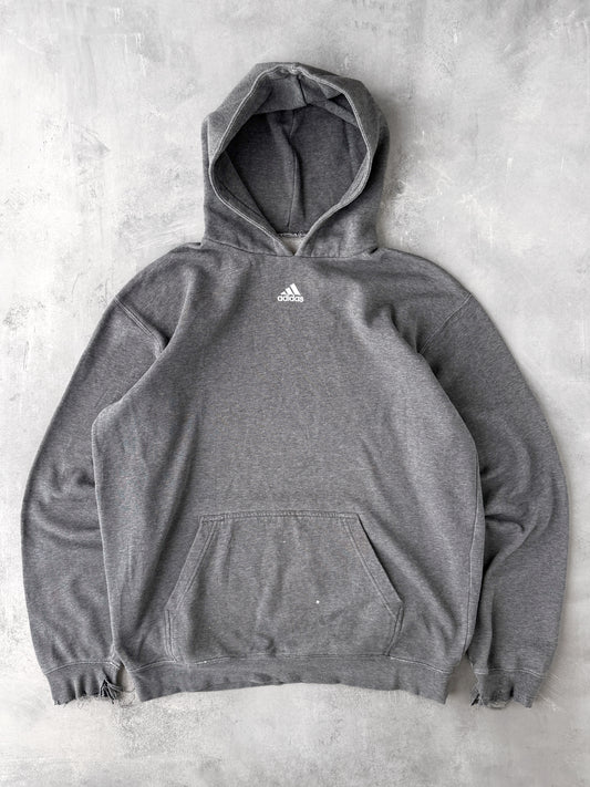 Adidas Center Logo Hoodie Y2K - XL