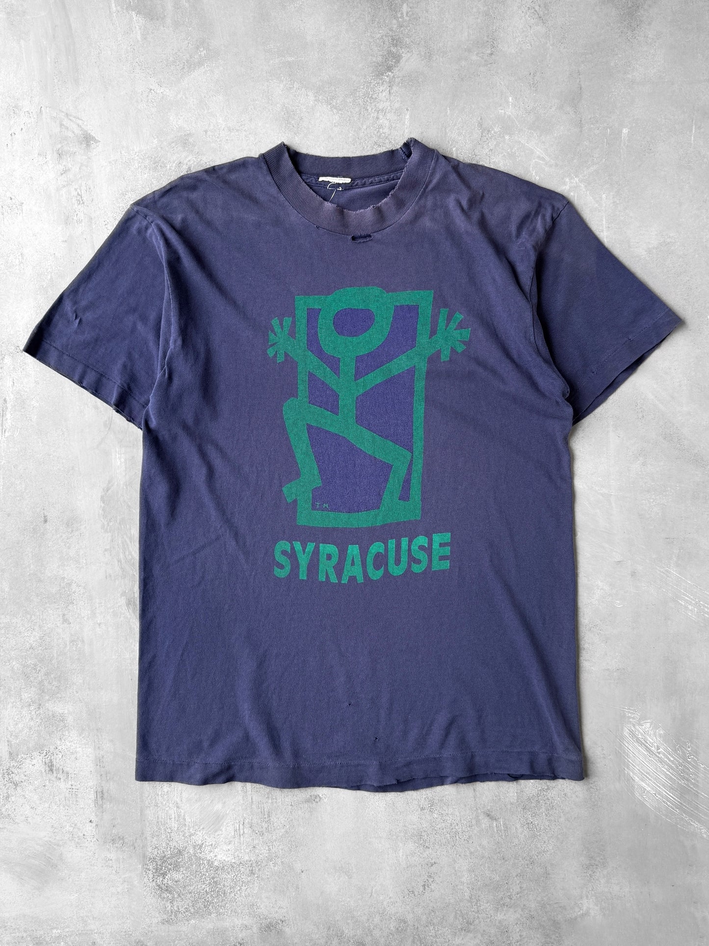 Syracuse Stick Figure T-Shirt 90's - Large