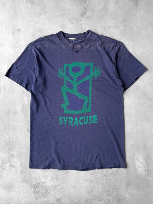 Syracuse Stick Figure T-Shirt 90's - Large