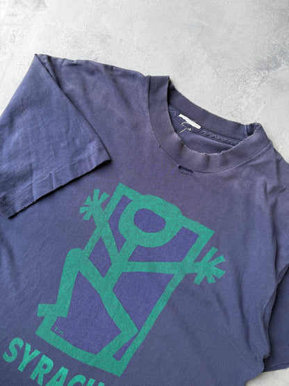 Syracuse Stick Figure T-Shirt 90's - Large